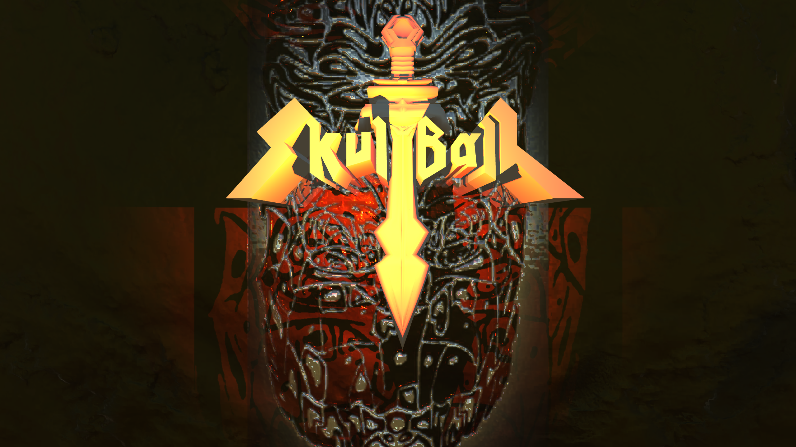 skullball start screen